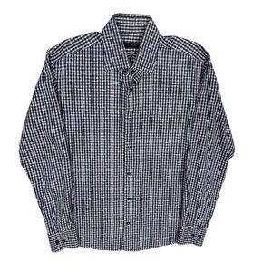 ETRO Milano Dress Shirt Check / Paisley Made in Italy Cotton 15 1/2 Medium